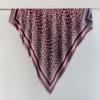 Spring and Autumn new rice gray leopard print scarf women's double-sided imitation cashmere thickened warm fringed large square scarf shawl dual-p