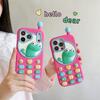 Anti-Fall Cartoon Big Lizard Phone Case for iPhone 17/16/15/14/13/12/ProMax