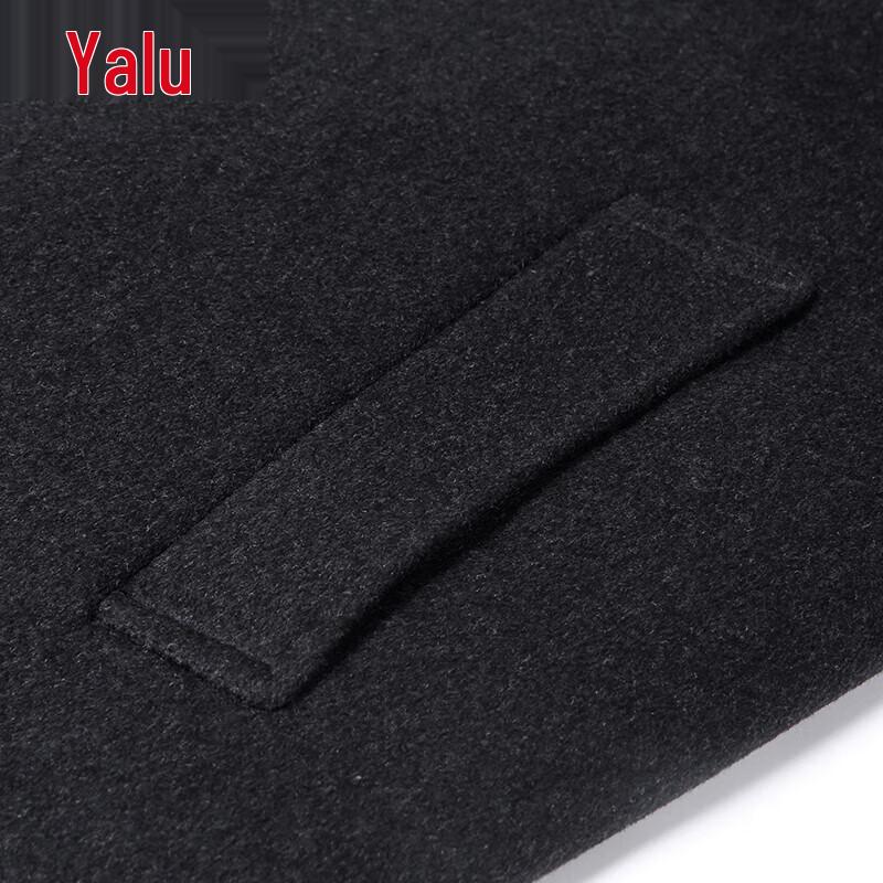 Yalu Men's Wool Blend Mid-Length Winter Coat
