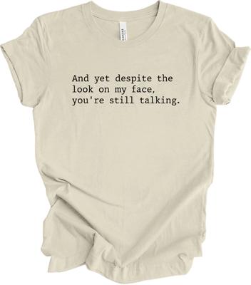 Sarkastisches Zitat Shirt Lustige Grafik Humor Geschenk Fett Minimal Typografie T-Shirt