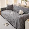 Neue Fleece Sofahut Sofa Schutzhülle Einfaches Wellenmuster Rundumschutz Staubdicht und Verschleißfest Heimdekoration Vielseitig