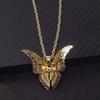 3D Hollow Pointed Butterfly Crystal Flower Necklace Alloy Fashion Exquisite Flying Wings Butterfly Necklace Ladies Jewelr
