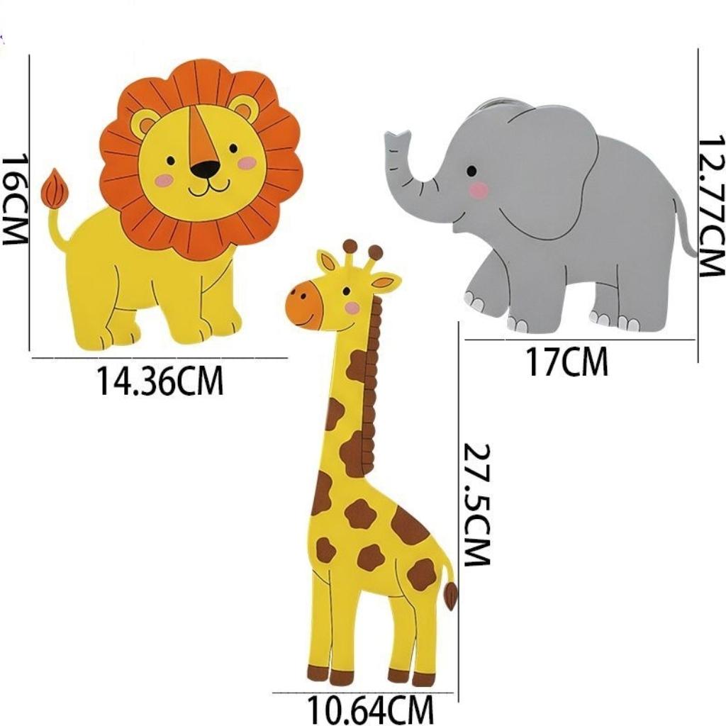 Cute Cartoon Train & Rainbow Wall Decor, Wooden Hanging Art for Kids Room