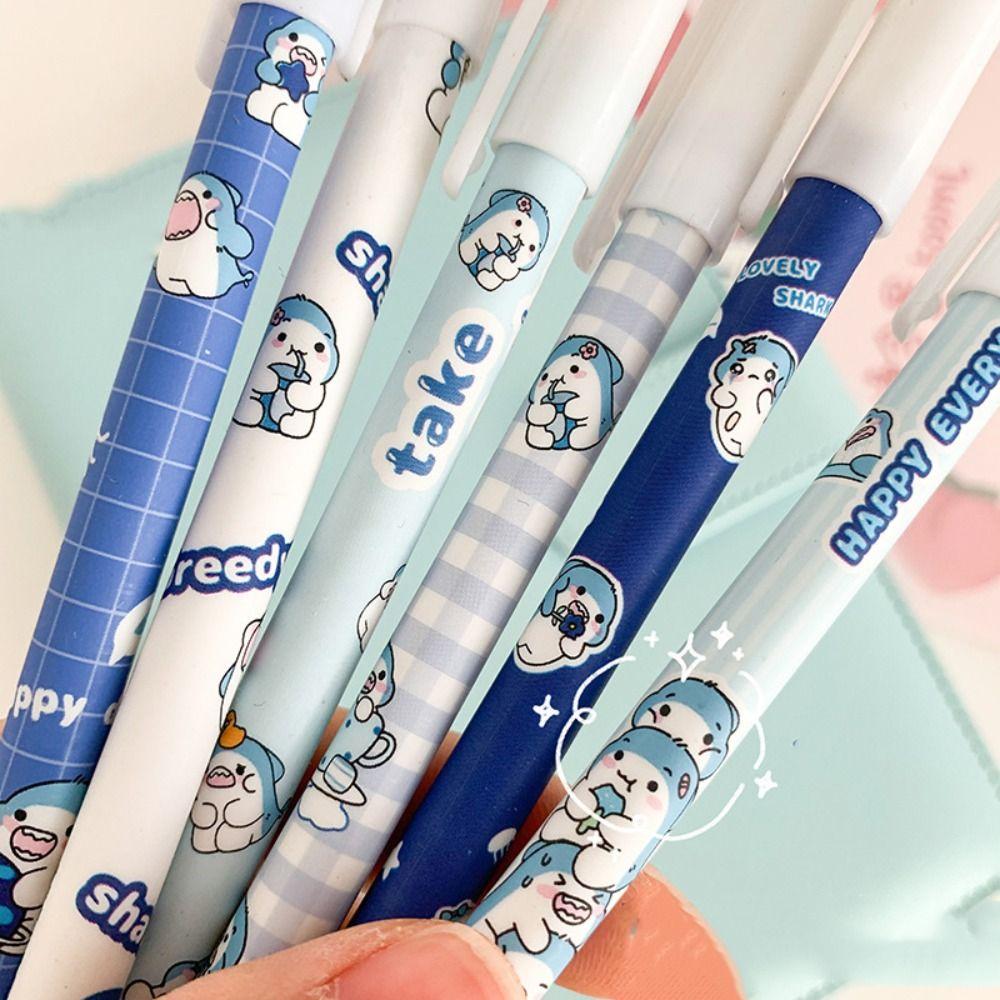 12PCS/Box Bear Peach Astronaut Ballpoint Pen Quick Drying Gel Pens  School Office Supplies