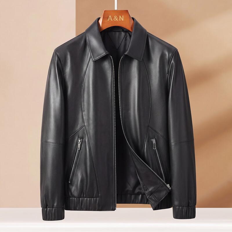 Antonio Men's Premium Sheepskin Leather Jacket with Silk Lining