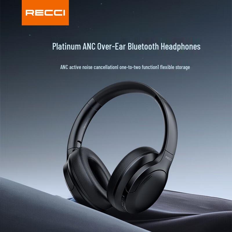 Recci REP-W59 Wireless Noise-Cancelling Over-Ear Headphones
