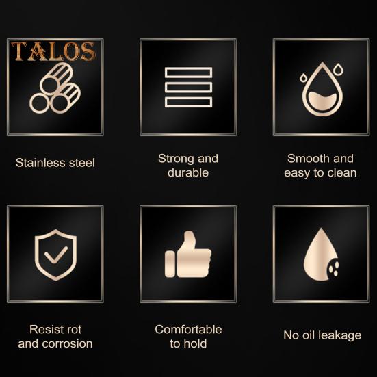 2-In-1 Stainless Steel Olive Oil Dispenser And Sprayer 360ml/430ml/500ml Food-grade Oil Mister Spray Bottle for Kitchen Cooking Air Fryer Frying BBQ