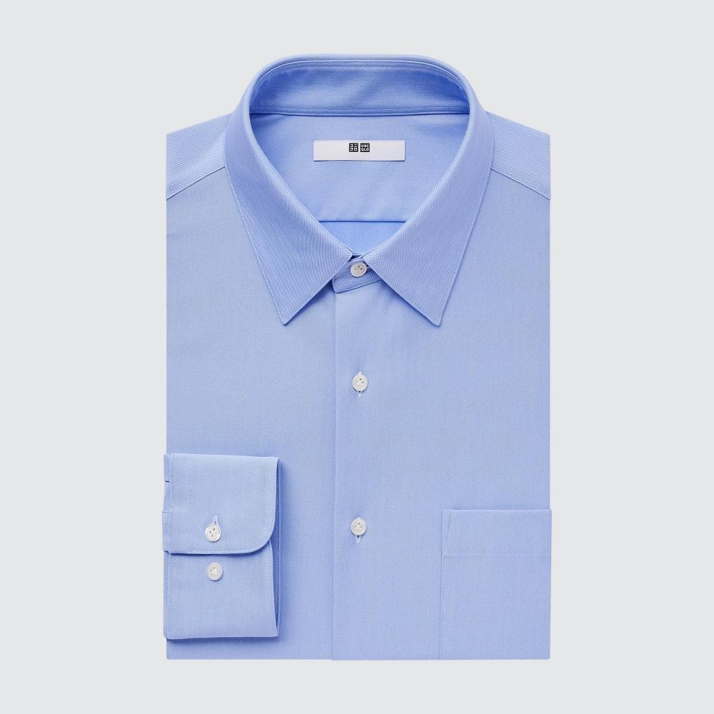 

UNIQLO JAPAN Рубашка из джерси Noniron обычного цвета с длинными рукавами