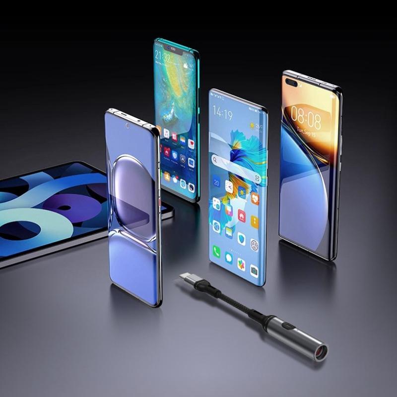 Metal Windproof Rechargeable Lighter Outdoor Mobile Phone Cigarette Lighter Compact Into Tungsten Filament Ignition Tool