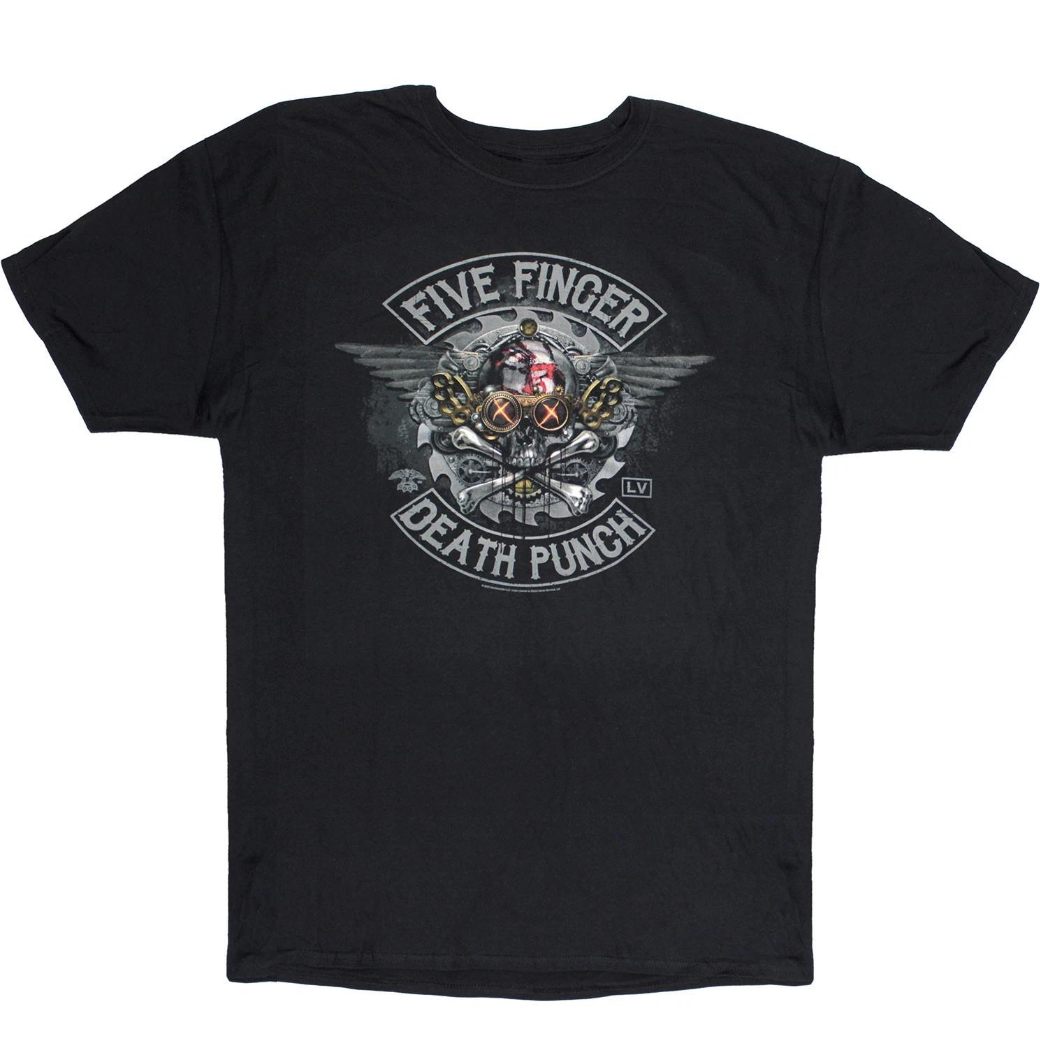 Men s Five Finger Death Punch Tour 2020 T-shirt Small black XXXXL