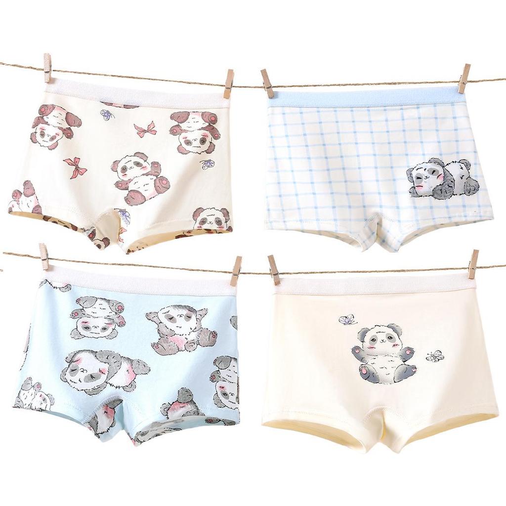 Girls' Pure Cotton Boxer Briefs - Class A, No-Pinch Design, Soft Cotton Crotch for Students and Toddlers