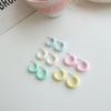 Pinfre Summer Earrings Hoop Earrings Bold Soft Women's Candy