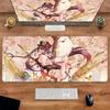 XXL Teppich Anime Hu Tao HD Druck Mauspads Gummi Gaming Genshin Impact Mauspads Tastaturmatten Computer PC Laptop Spieltischmatte