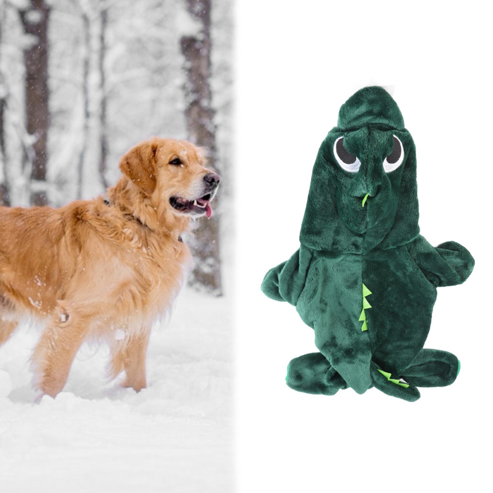 

Fleece Winter Cute Dinosaur Dog Clothes Hoodies for Small Dogs Puppy Jacket Clothing Outfit XL