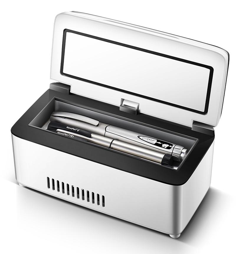 

13600mah High Power Mini Refrigerator Insulin Pill Box Dispensing 0-18 Degrees Refrigerated USB Charging Refrigerated Incubator білий