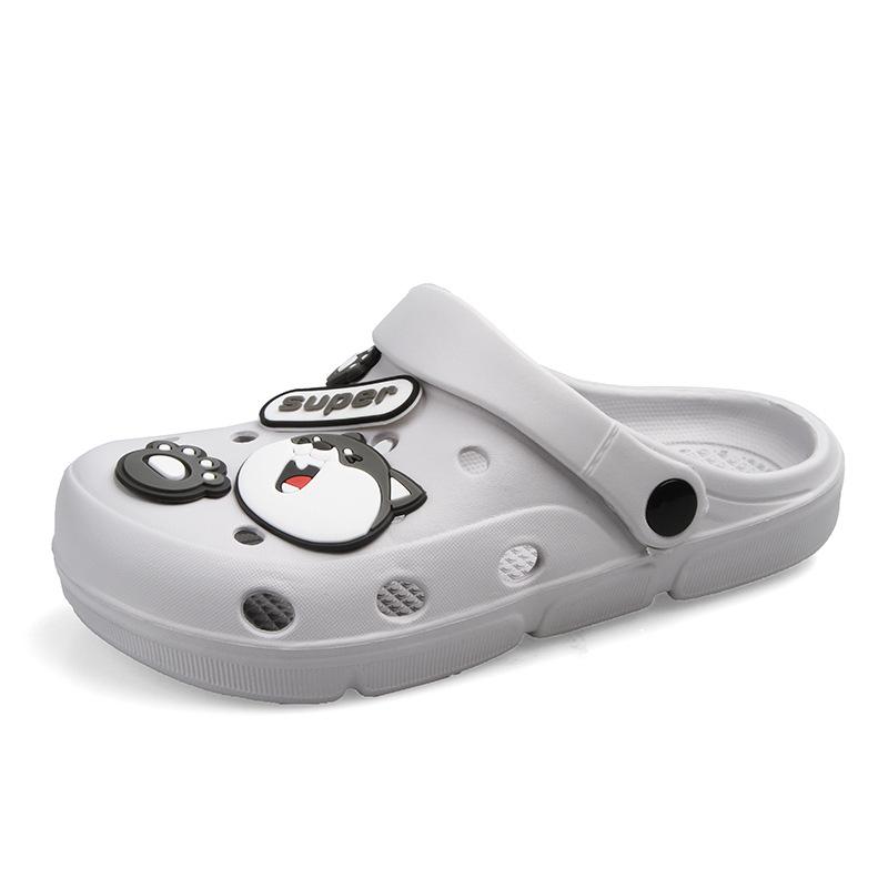 New cartoon hole shoes female nurse doctor surgery shoes two wear cool slippers non-slip bag head beach shoes