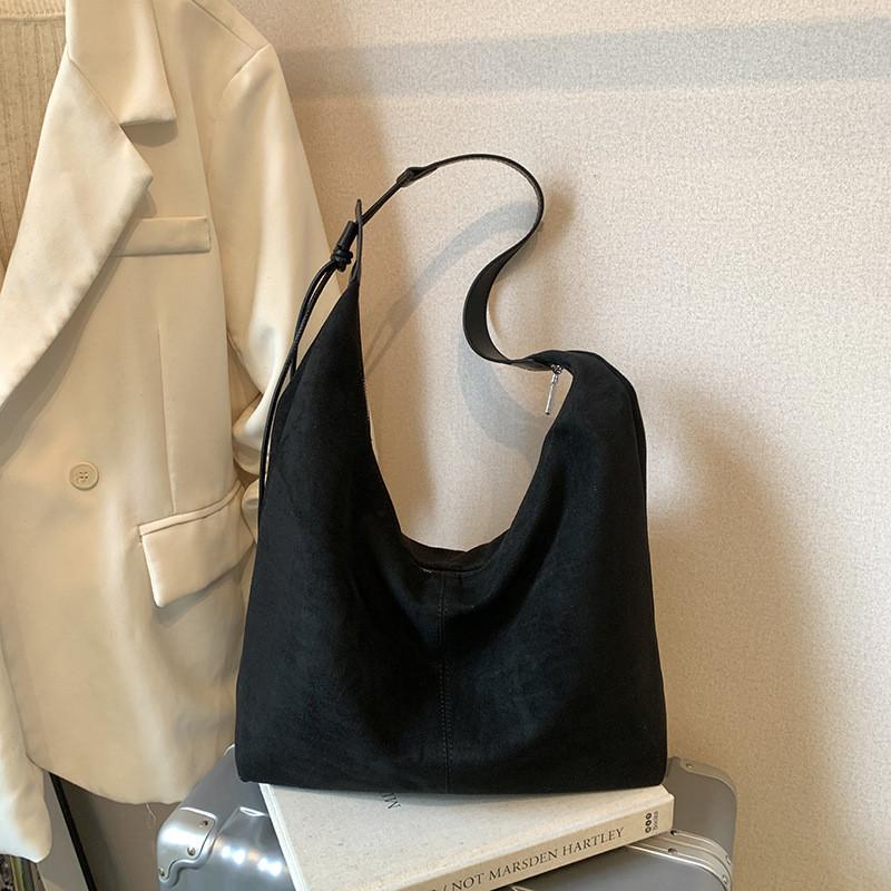 IELGY Ladies Suede Leopard Print Tote Bag - Large Capacity for Commuters