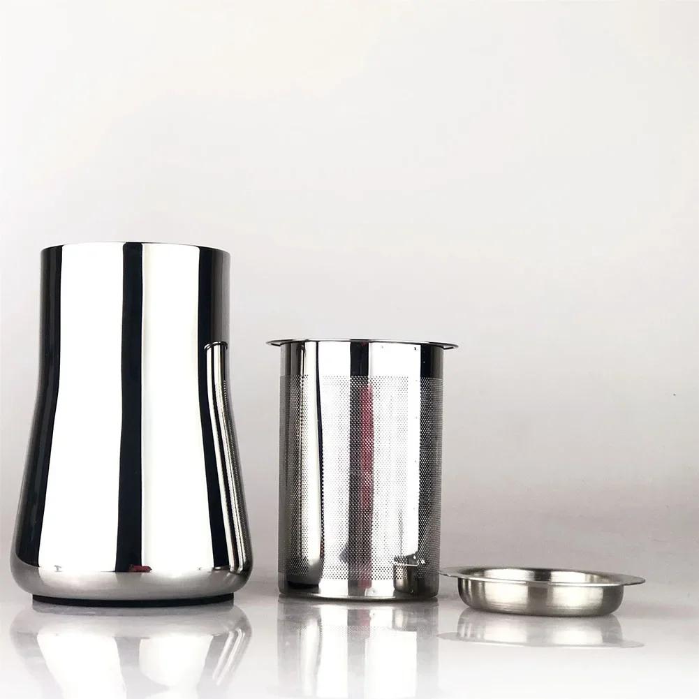 Coffee Grounds Filter for Manual Brew Stainless Steel Construction Efficient Sieving for Smooth Flavor Aroma Concentration