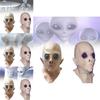 Buitenaards Hoofdmasker Voor Halloween Sci-fi Film Themafeest Met Uniek Handgemaakt Ontwerp