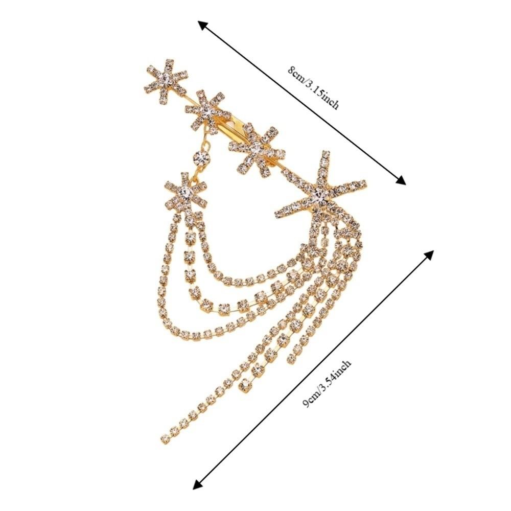 Light Luxury Star Tassel Brooch Clothes Accessories Light Luxury Broochs  Party Favors