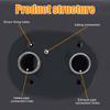 1/2/4/8PCS Black Heater Gasket Base, Suitable For Eberspacher Airtronic D2 D4 Webasto Air Top 2000 Diesel Parking Heater