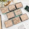 42Pcs/Set Wooden Stamps Mini Alphabet Letter Number Stamps Craft Ink Stamp for DIY Craft Card Photo Album Scrapbooking Envelope