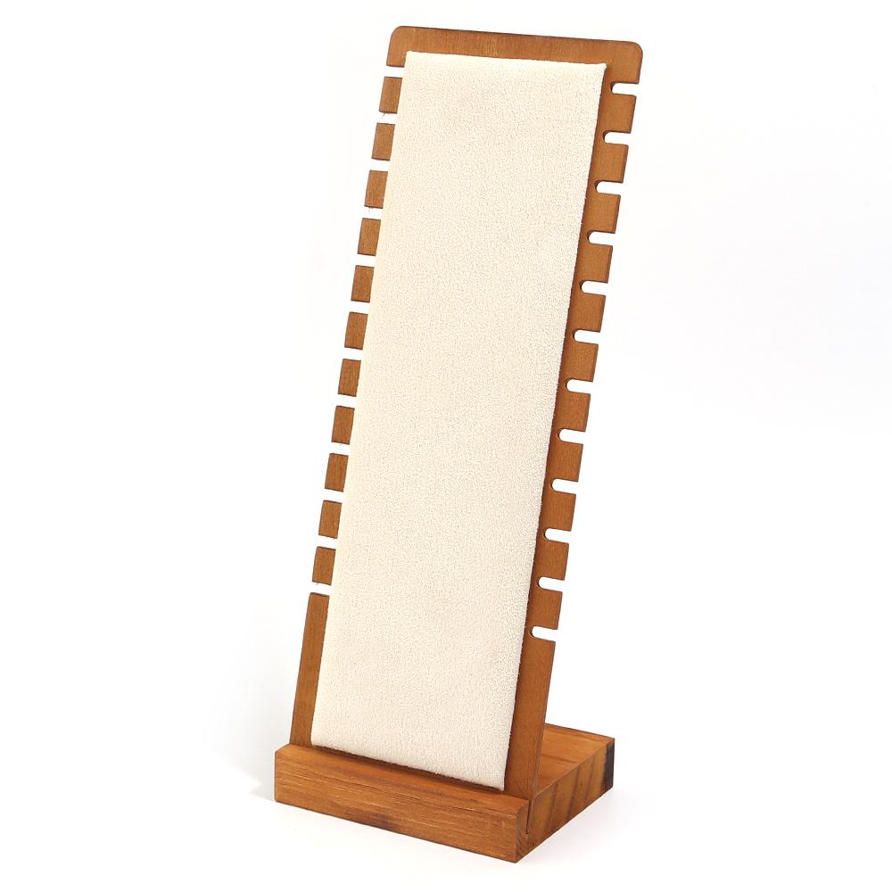1pc Pine Wood Jewelry Display Stand Wooden Vertical Necklace Show Rack For Jewelry Display Prop Bracelet Necklace Storage Holder