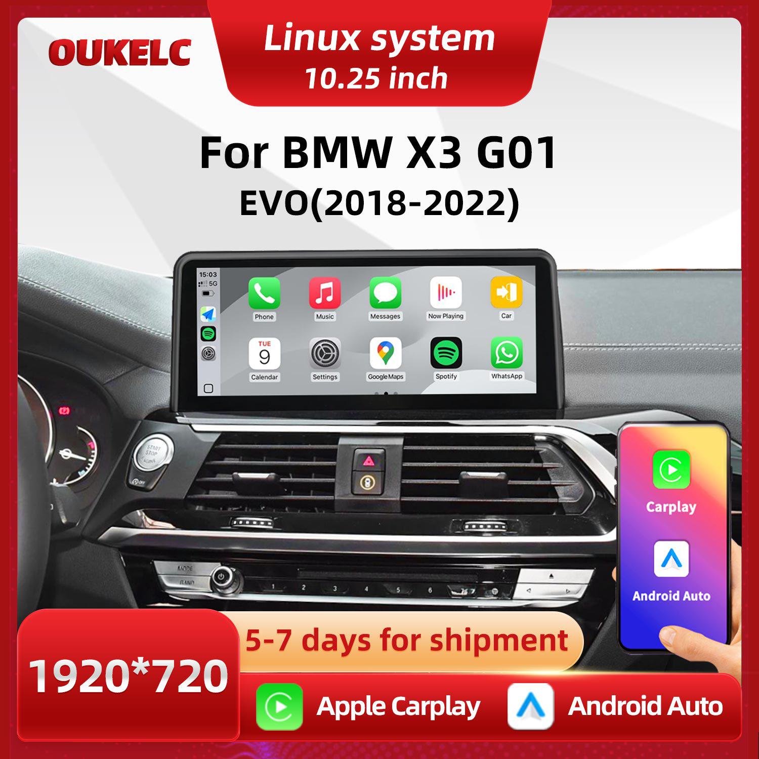 10.25-inch BMW 3 Series G01 EVO Central Control Large Screen GPS Navigation System 10.25-inch