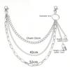 European and American Jewelry Hip-hop Fashion Padlock-shaped Waist Chain Women's High-end Accessories Pendant Trouser Chain