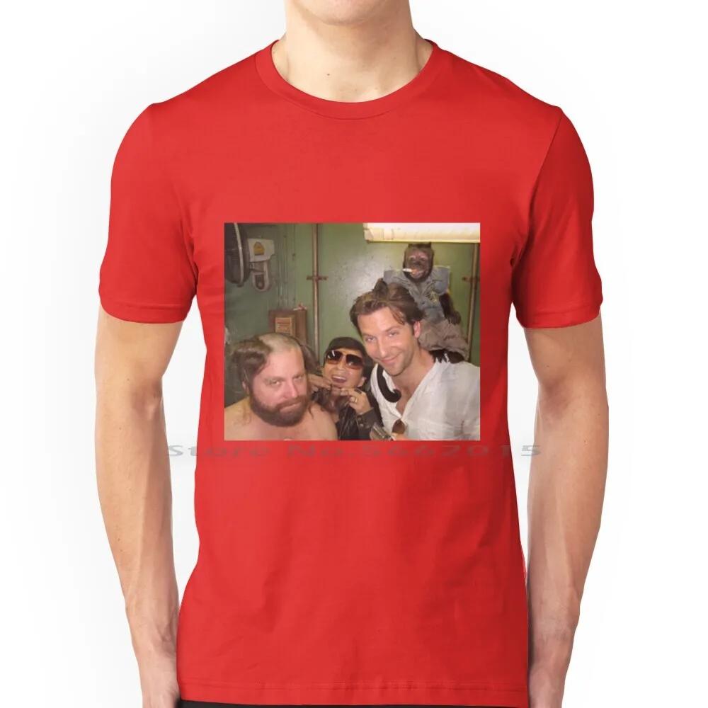 / Hangover Poster Poster T Shirt 100% Cotton Funny The Hangover Party Drunk Movie Beer Drinking Bradley Cooper Comedy Short