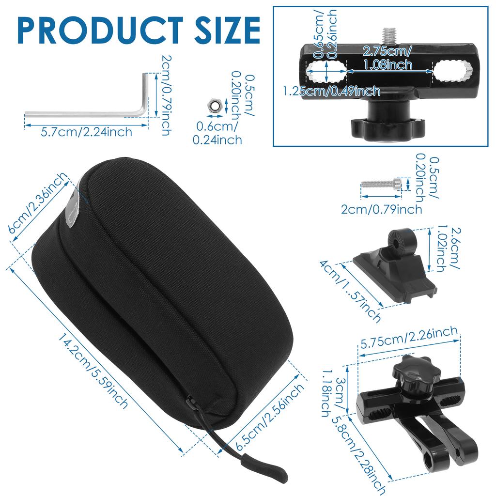 0.5L Bicycle Saddlebag Waterproof Under Bike Saddle Bag with Reflective Strip Universal Cycling Seat Pack Bag Bicycle Accessory