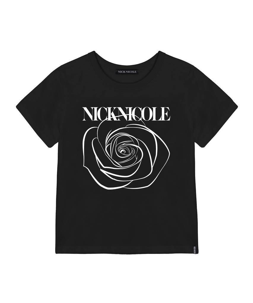 Nigaennikol Rose Nicole Label Slim Top_Black White