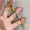 RAKOL Colorful Clover Zircon Bracelet Fashion Charm Gorgeous Charm Exquisite Cute Sweet Shining Crystal Jewelry Gift