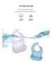 Ensemble de vaisselle pour bébé: Assiette Compartimentée en Silicone, Bavoir, Cuillère, Fourchette, Bol et Ventouse