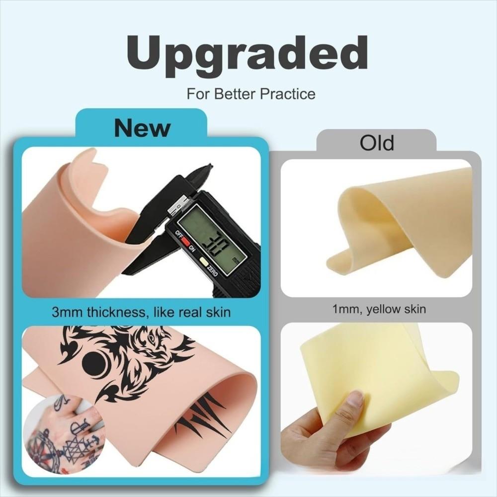 3MM Thick Tattoo Practice Skin Blank Training Tattoo Skin Soft Fake Skin For Permanent Makeup