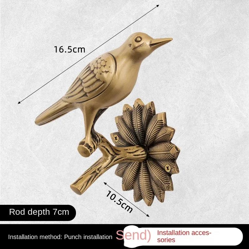 Antique Brass 3pcs Bath Towel Set Bird Ring Carved Toilet Paper Holder Creative Bar Bathroom Accessories WF