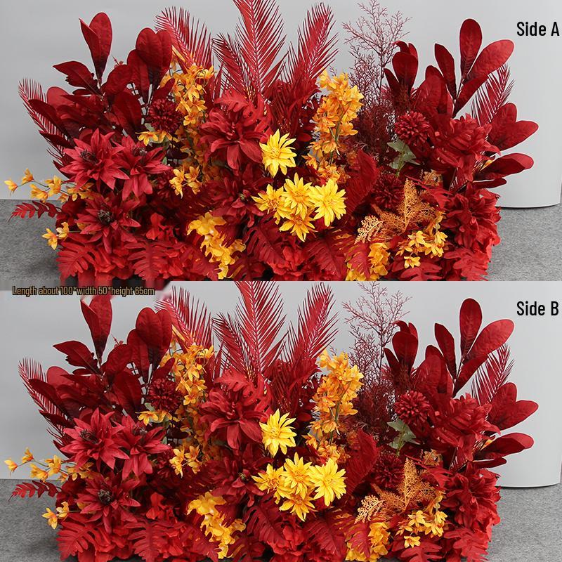 Wedding Aisle Blue Artificial Flower Row Decoration
