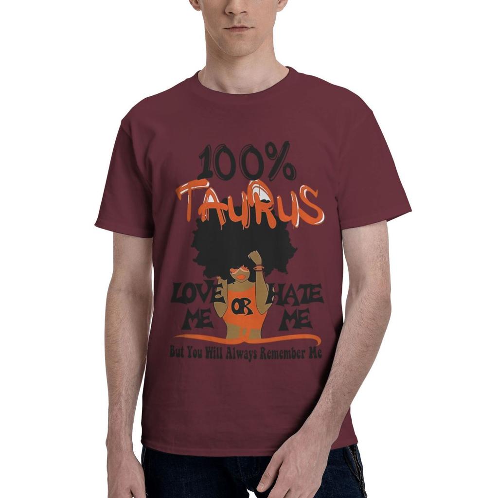 Taurus Zodiac Print 100 Cotton Casual Breathable Confortable Totoro Mens TShirts Funny Gift