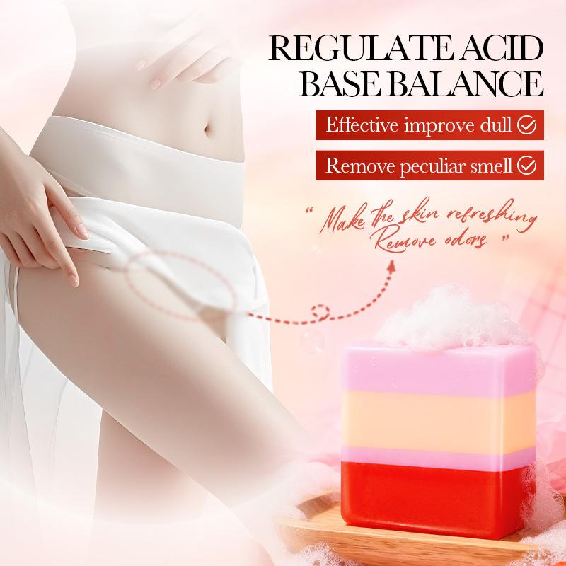 Strawberry Intimate Cleansing Soap with Net – Gentle, pH-Balanced & Refreshing