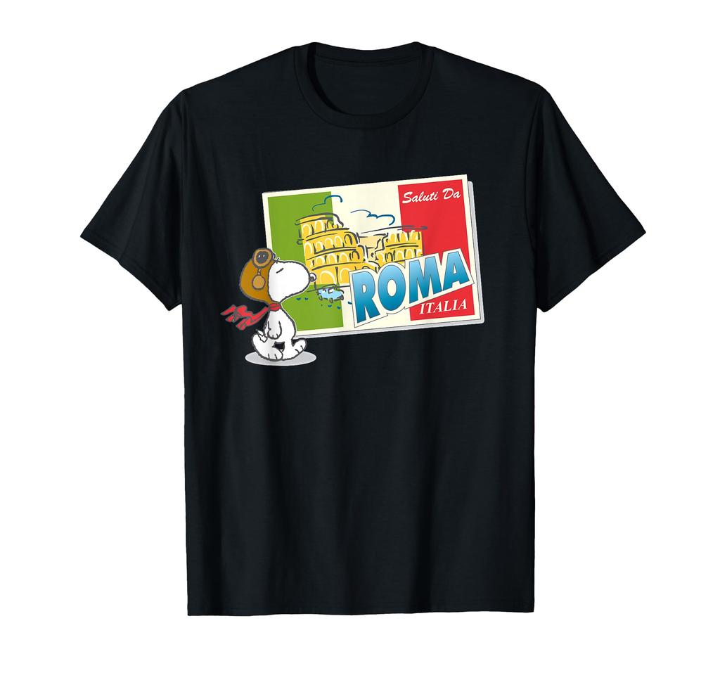 Peanuts Snoopy In Rome Italy T-shirt