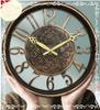matakoko315 Antique Large Wall Luxury Wall Easy to Stylish Dark Living Room Cool Analog Wall Round Shape Clock, Clock, Overseas-inspired, Stylish,