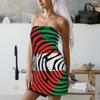 Basque Flag Fingerprint Beach Towel Single Sided 2D Soft Absorbent Microfiber Towel For Pool Beach Swimming Trending Unique Gift