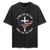 Stand For The Flag Kneel For The Cross Tshirt Work Wear Simple Tee Shirt