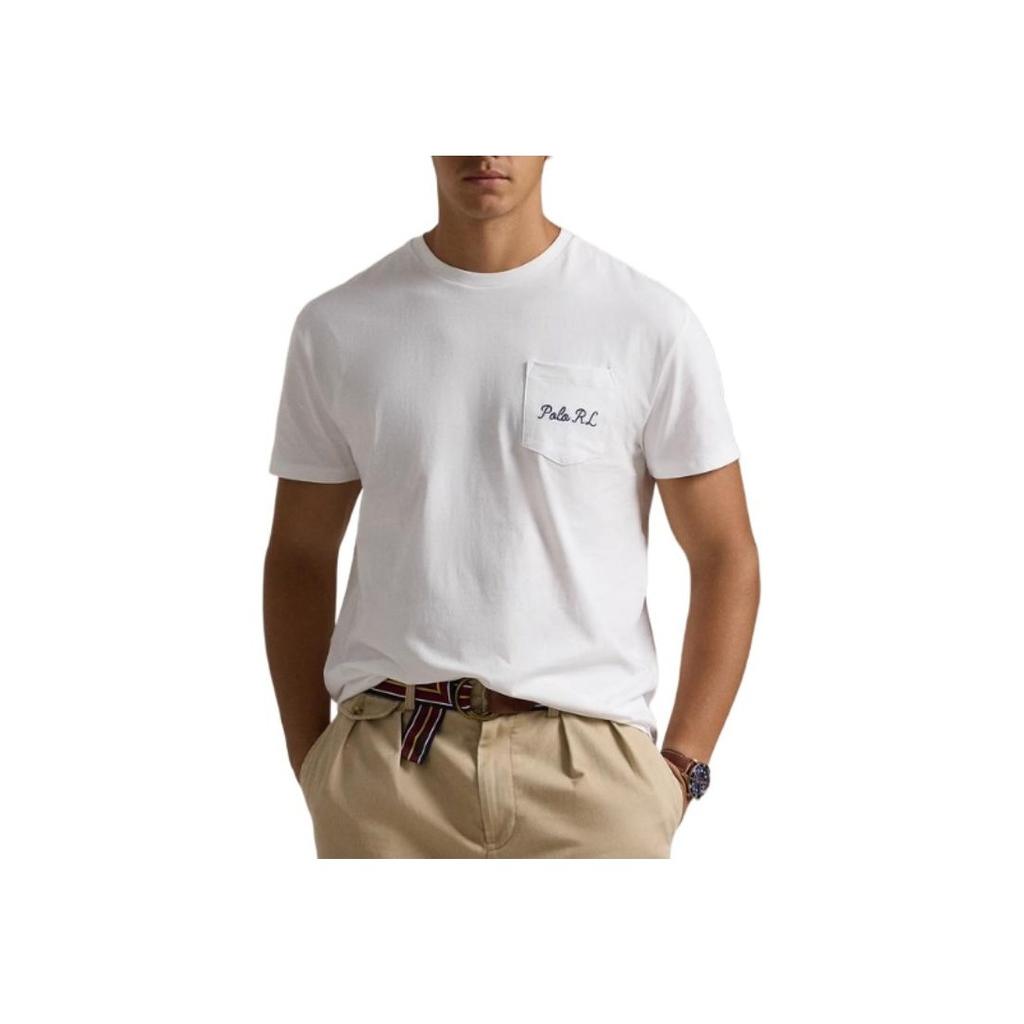 Polo Ralph Lauren Bear Graphic Crew Neck Short Sleeve T-Shirt Men T-Shirt White MNPOTSH1N822454-100