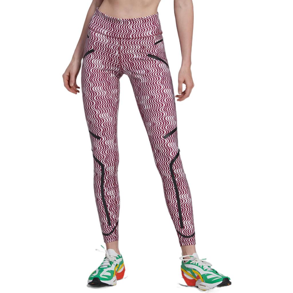 Adidas X Stella McCartney Logo Elastic High-Waisted Sports Pants Women Pants Red HG6885