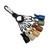 6Pcs/Set Squid Jig Bait Protector Fishing Hook Cover with Carabiner Fishing Lure Protective Caps Fishing Hook Bonnets