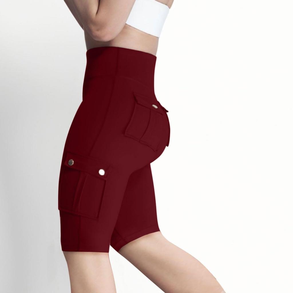 Women's Workwear High-elastic Tight Yoga Pants, Quick-drying 5-inch Running Shorts