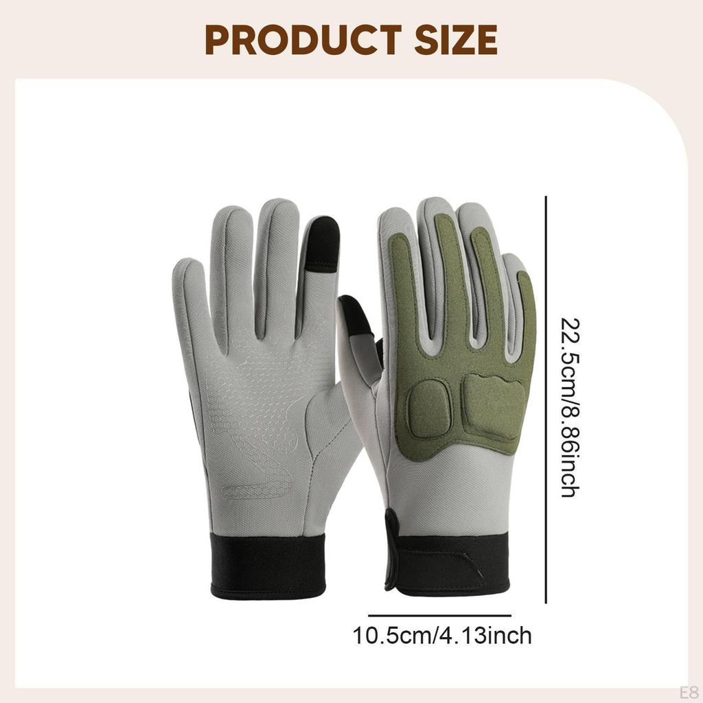 Motorcycle Gloves Cycling Anti Slip Palm for Men Women Touch Screen Climbing Camping
