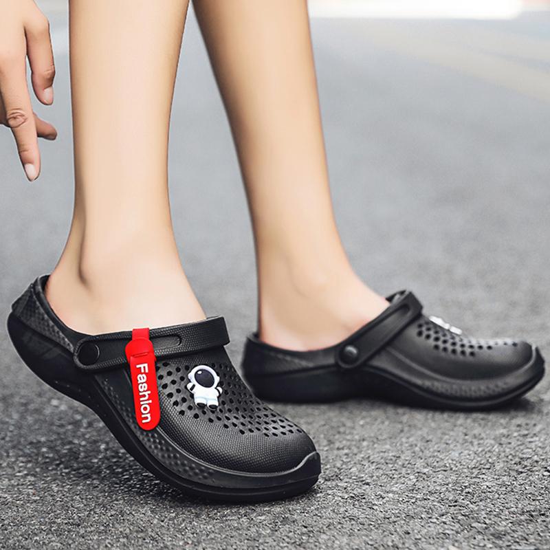 Letní párové sandály velké černé bílé pánské sandály