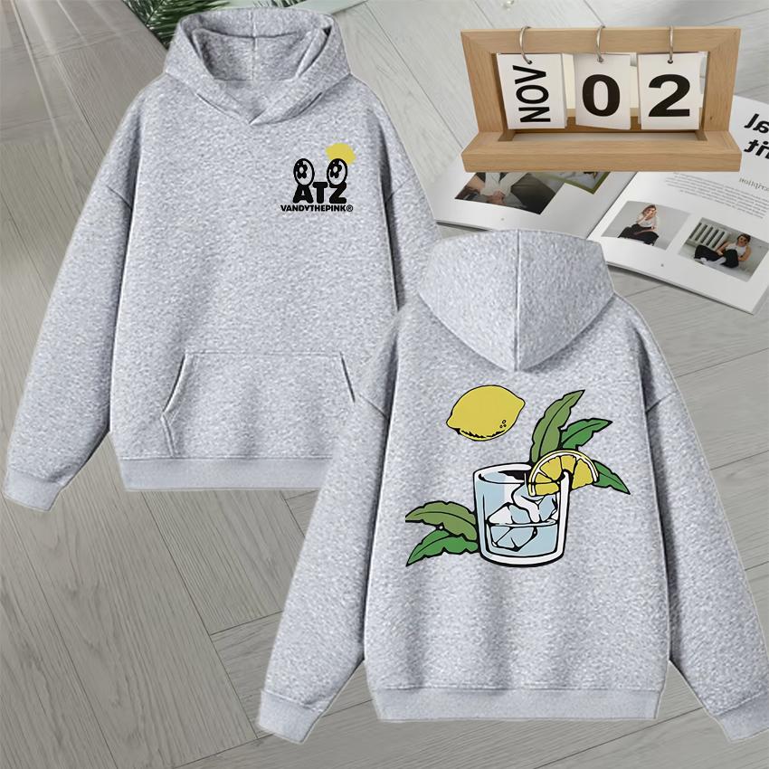 Hot Fashion Ateez Lemon Drop New Album Hoodies Men Women Casual Style Fleece Unisex High Quality Oversizcasual Sweatshirts